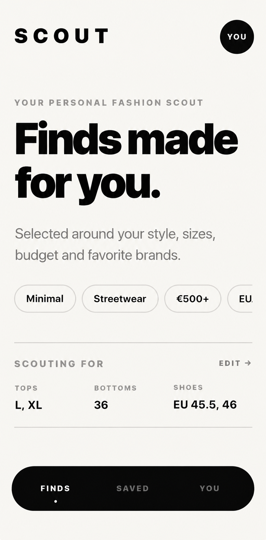 SCOUT App Home Vorschau